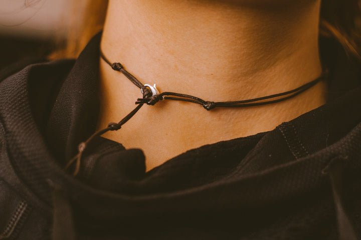 Blue Teardrop Choker Necklace - SAME SUN CO