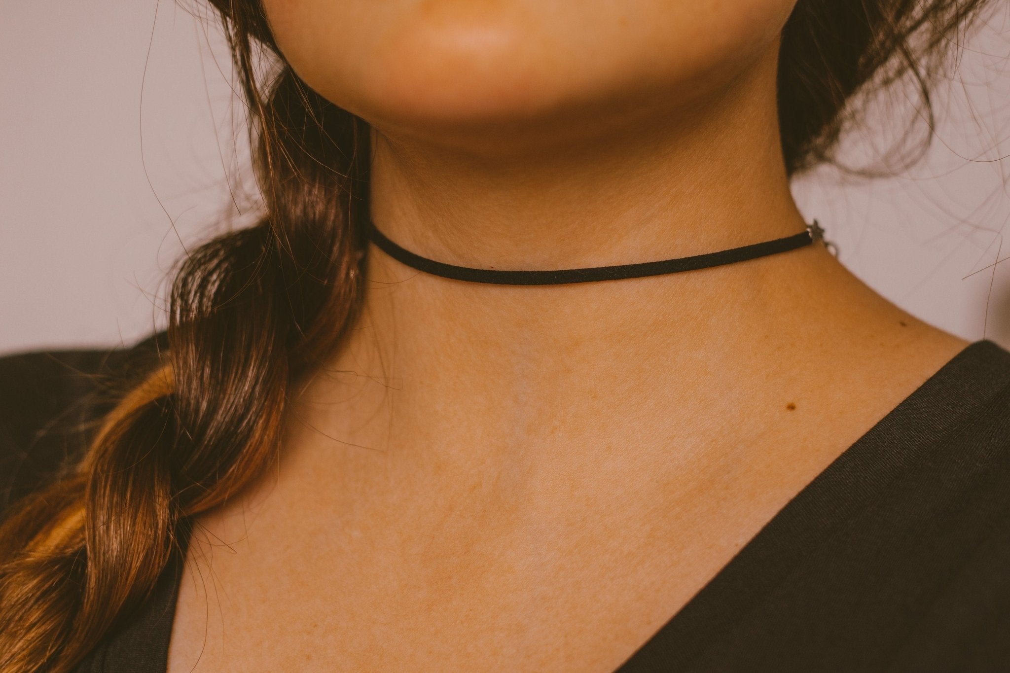 Classic Black Suede Choker SAME SUN CO