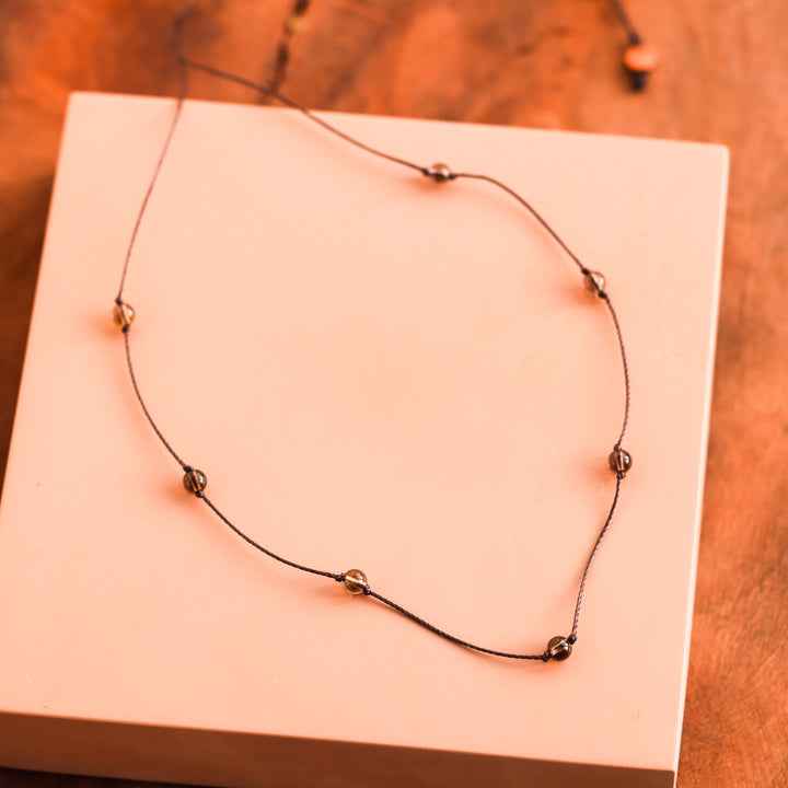 Dainty Smoky Quartz Choker