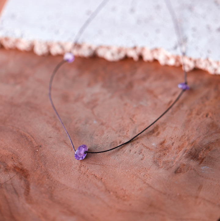 Whimsical Amethyst Choker Necklace