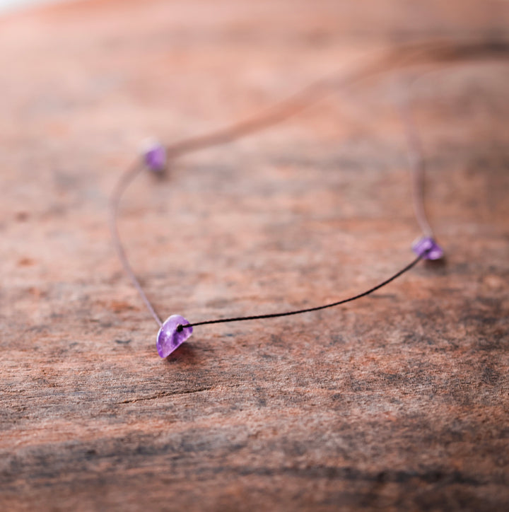 Whimsical Amethyst Choker Necklace