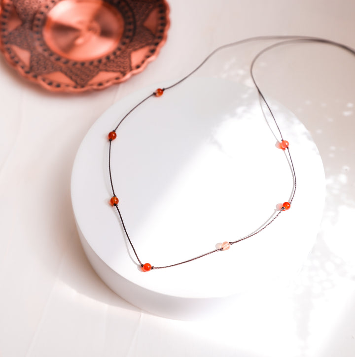 Beaded Carnelian Choker