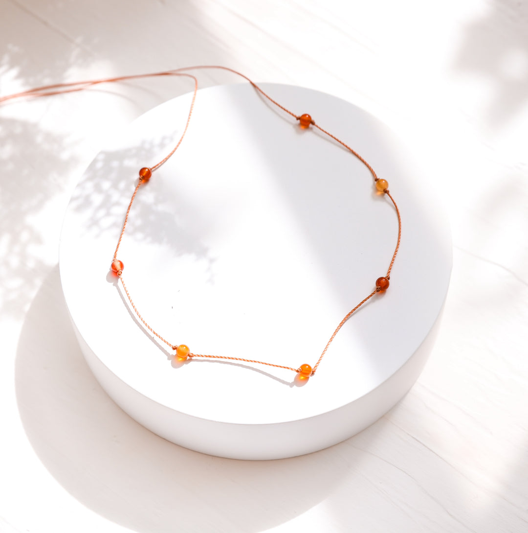 Beaded Carnelian Choker