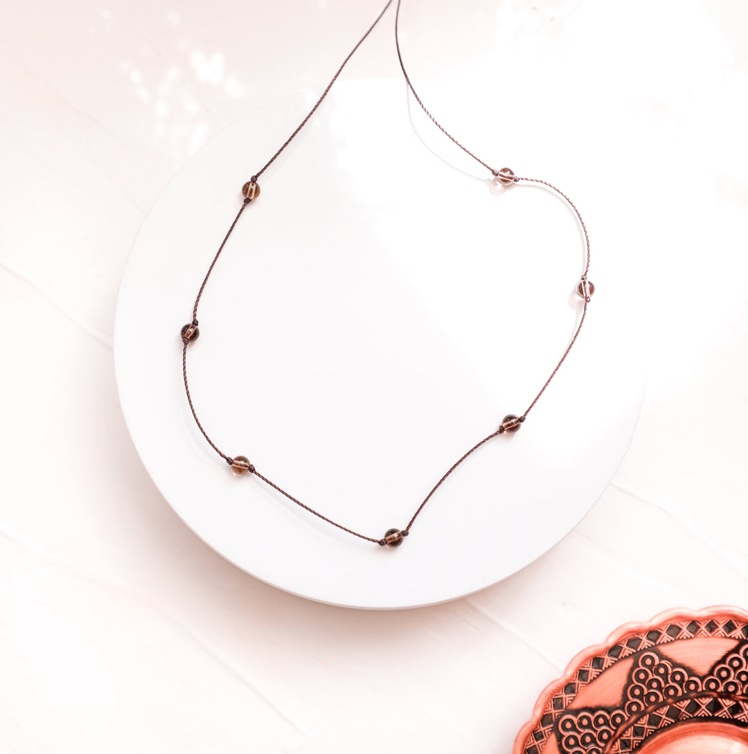 Dainty Smoky Quartz Choker