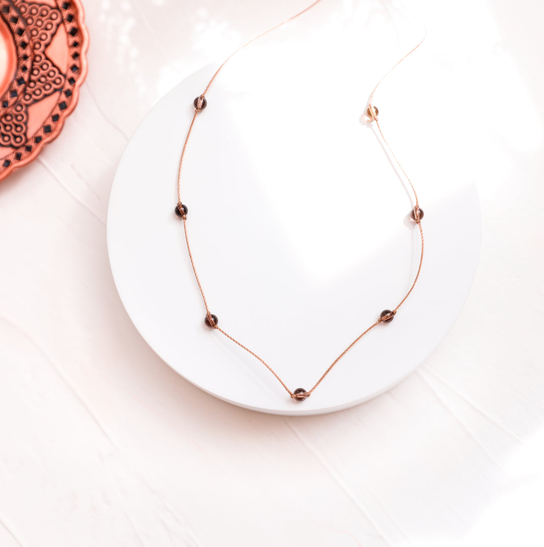 Dainty Smoky Quartz Choker