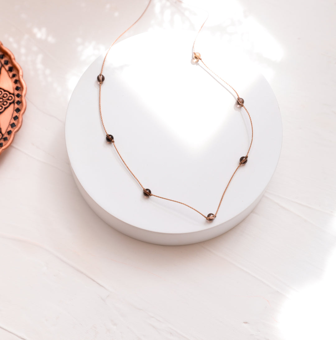 Dainty Smoky Quartz Choker