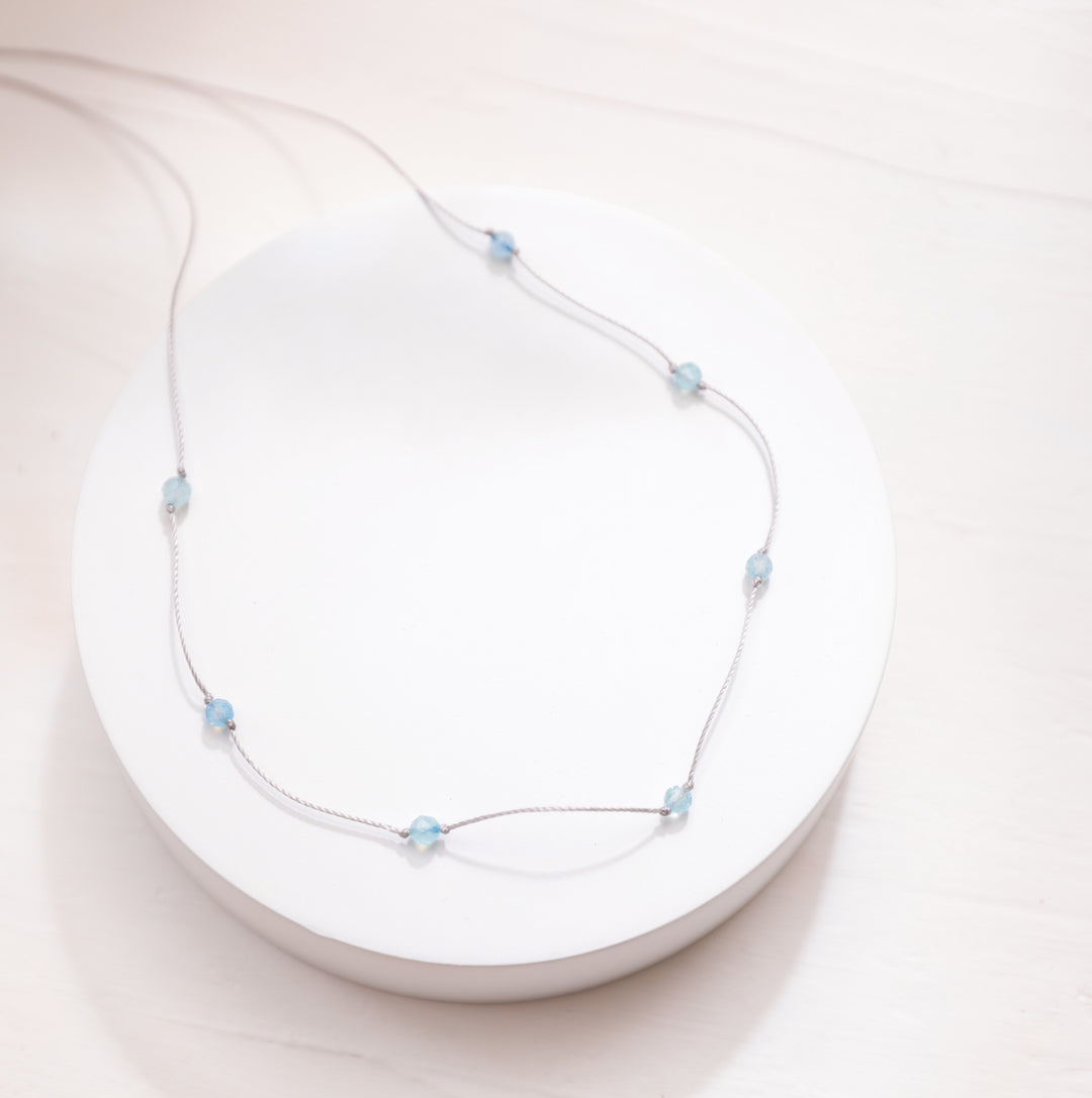 Aquamarine Choker Necklace