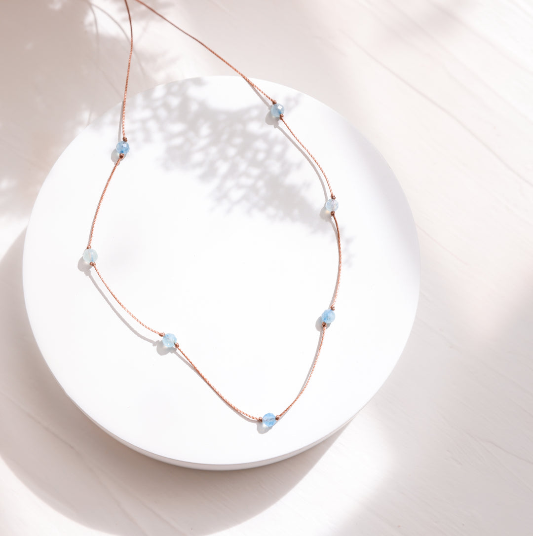 Aquamarine Choker Necklace