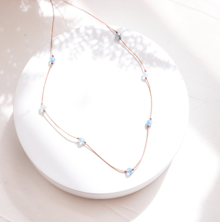 Aquamarine Choker Necklace