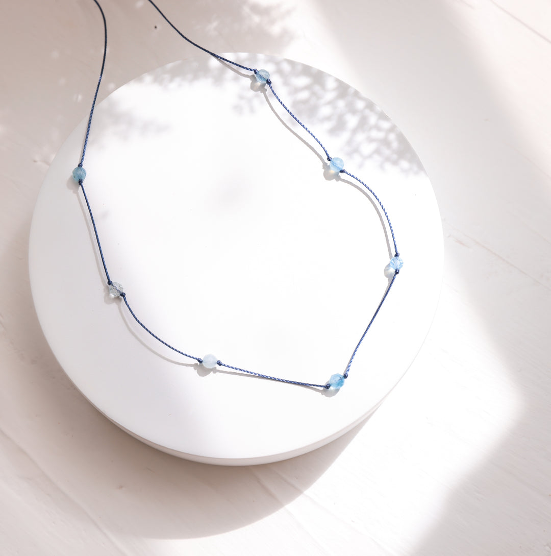 Aquamarine Choker Necklace