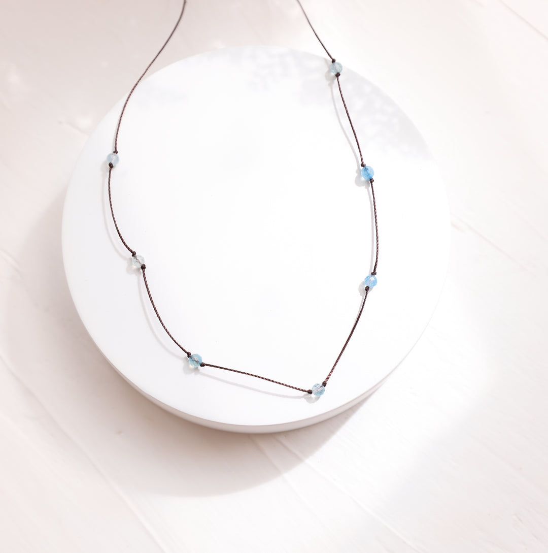 Aquamarine Choker Necklace