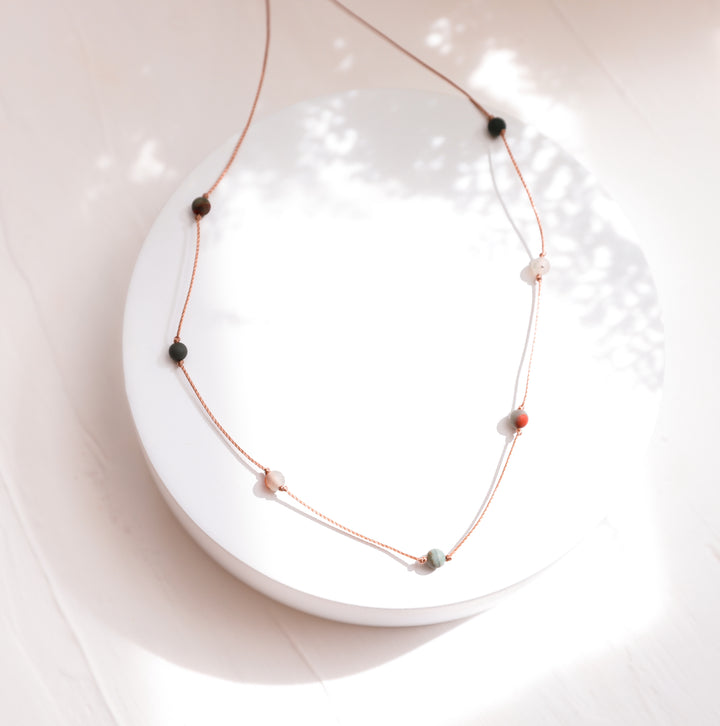 Beaded Bloodstone Choker