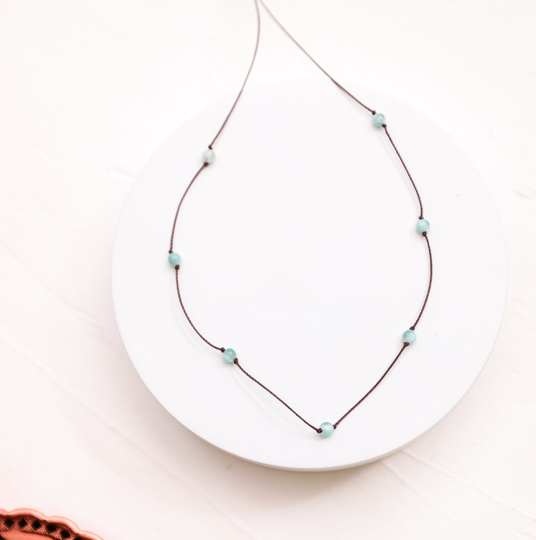 Green Moonstone Choker Necklace