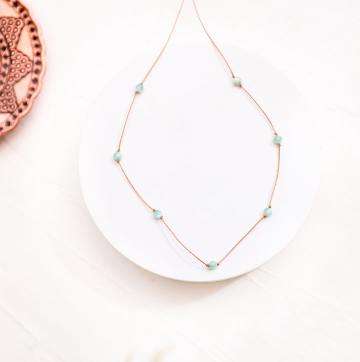 Green Moonstone Choker Necklace