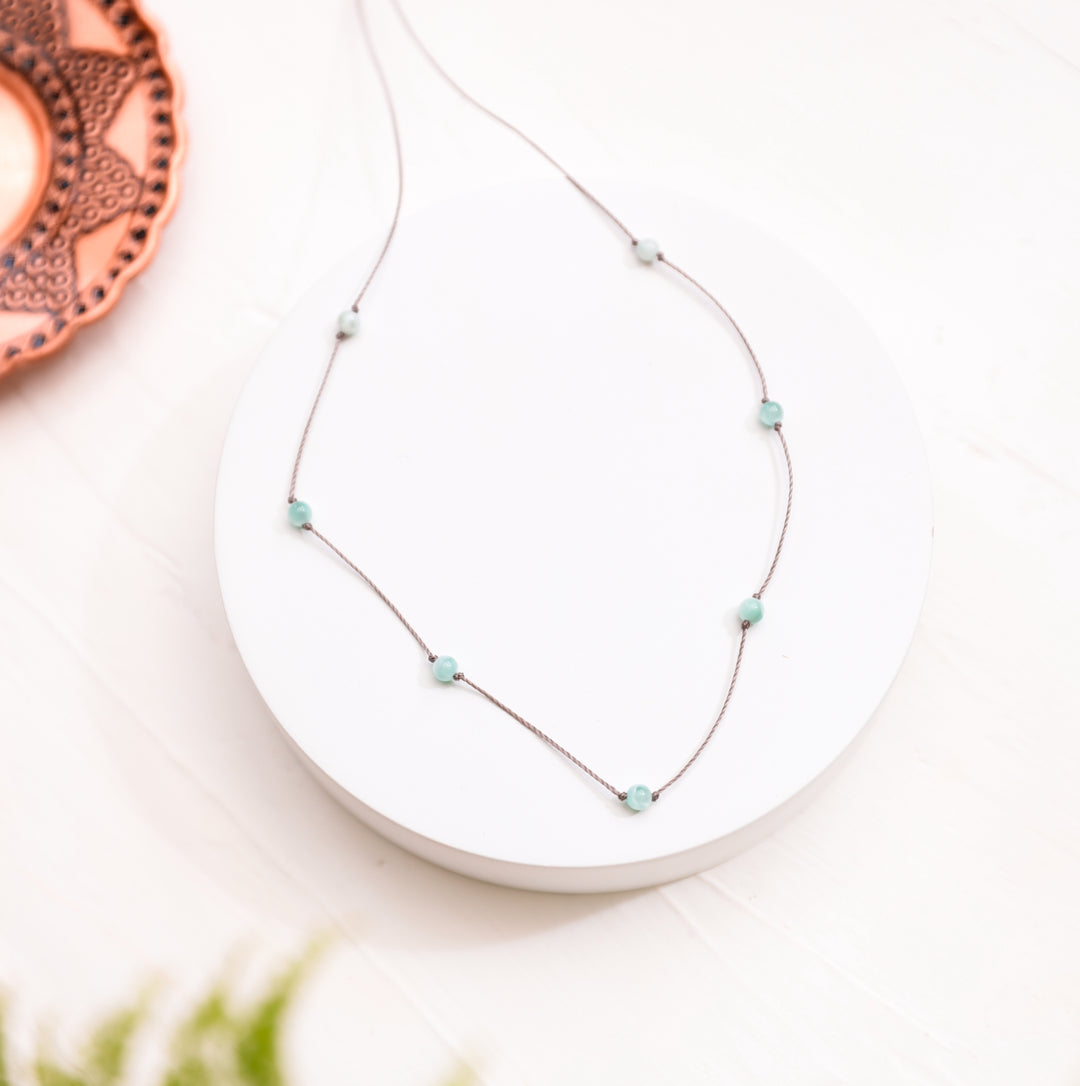 Green Moonstone Choker Necklace