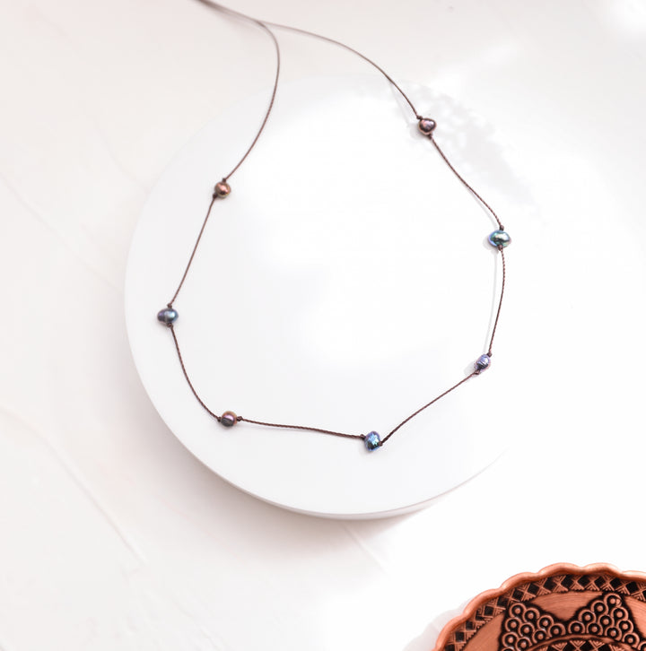Blue Freshwater Pearl Choker