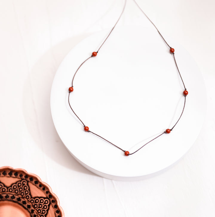 Red Jasper Beaded Choker