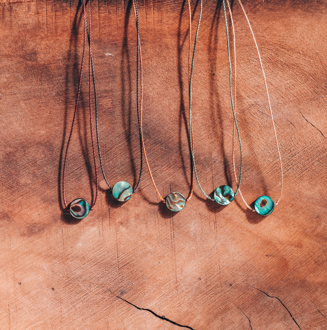 Ultra Dainty Abalone Necklace