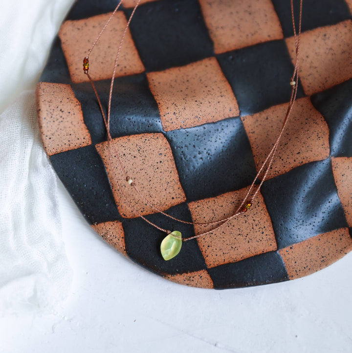 ELVEN Leaf Pendant Layered Choker