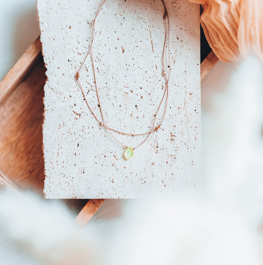 ELVEN Leaf Pendant Layered Choker