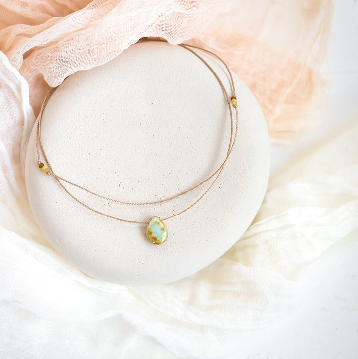 Earthy Drop Layered Necklace