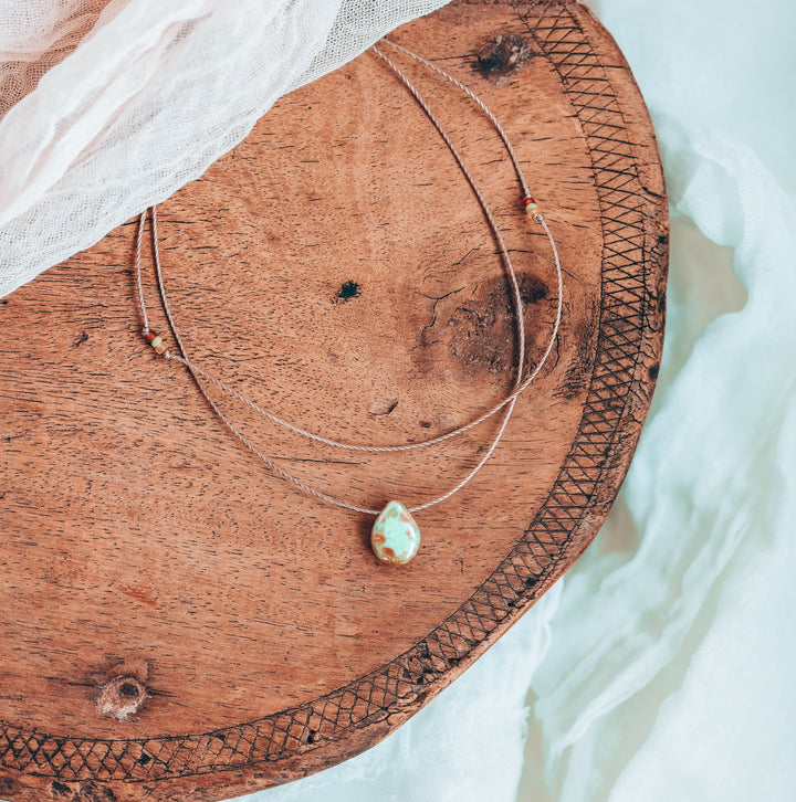 Earthy Drop Layered Necklace