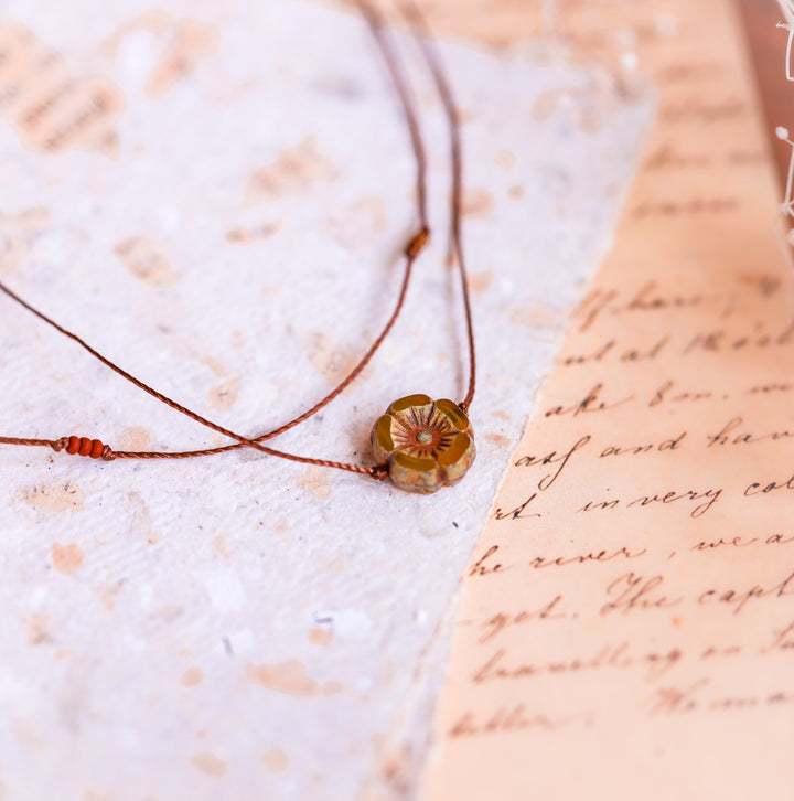 Vintage Flower Necklace