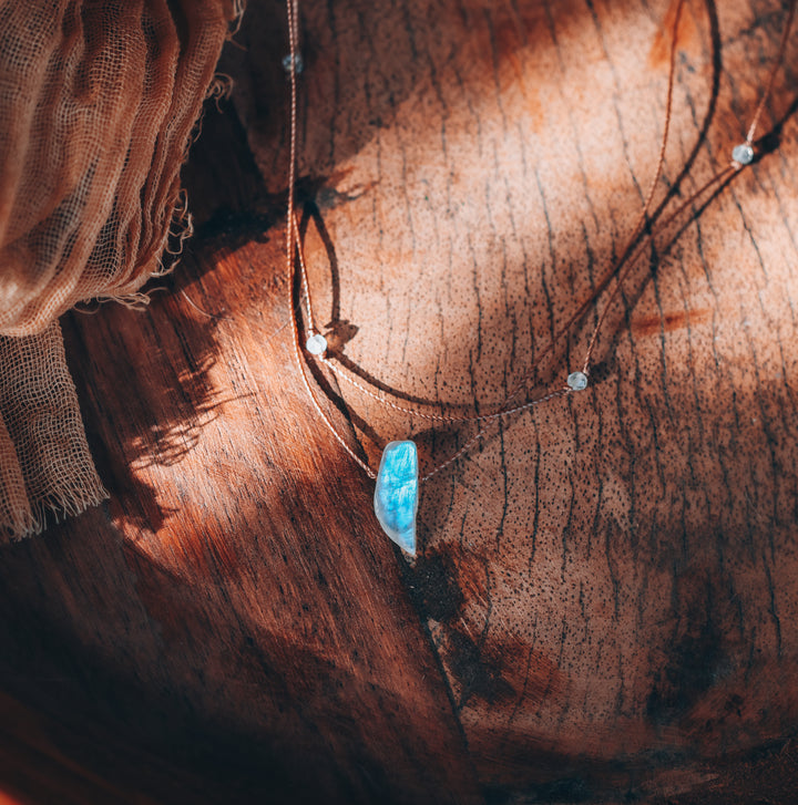 Ethereal Moonstone Layered Choker