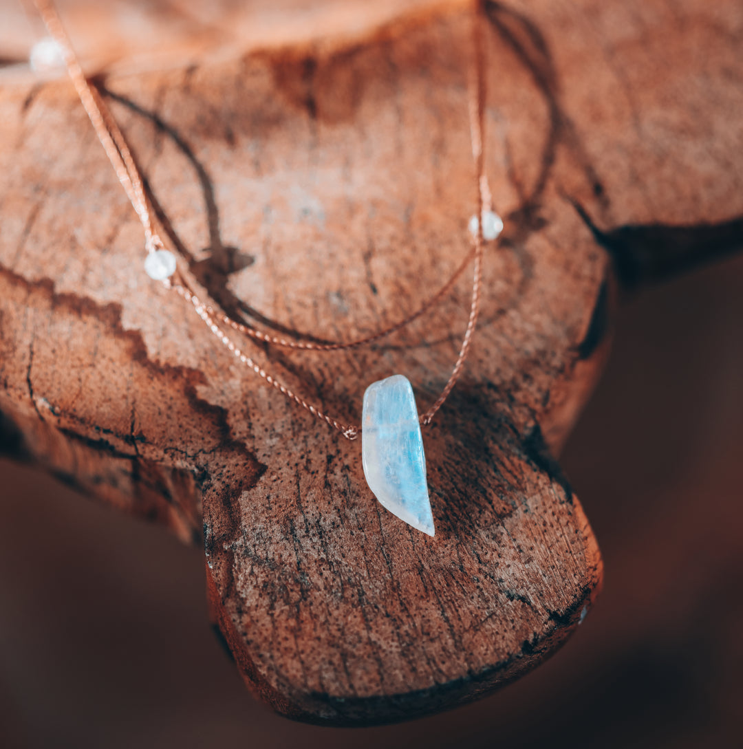 Ethereal Moonstone Layered Choker