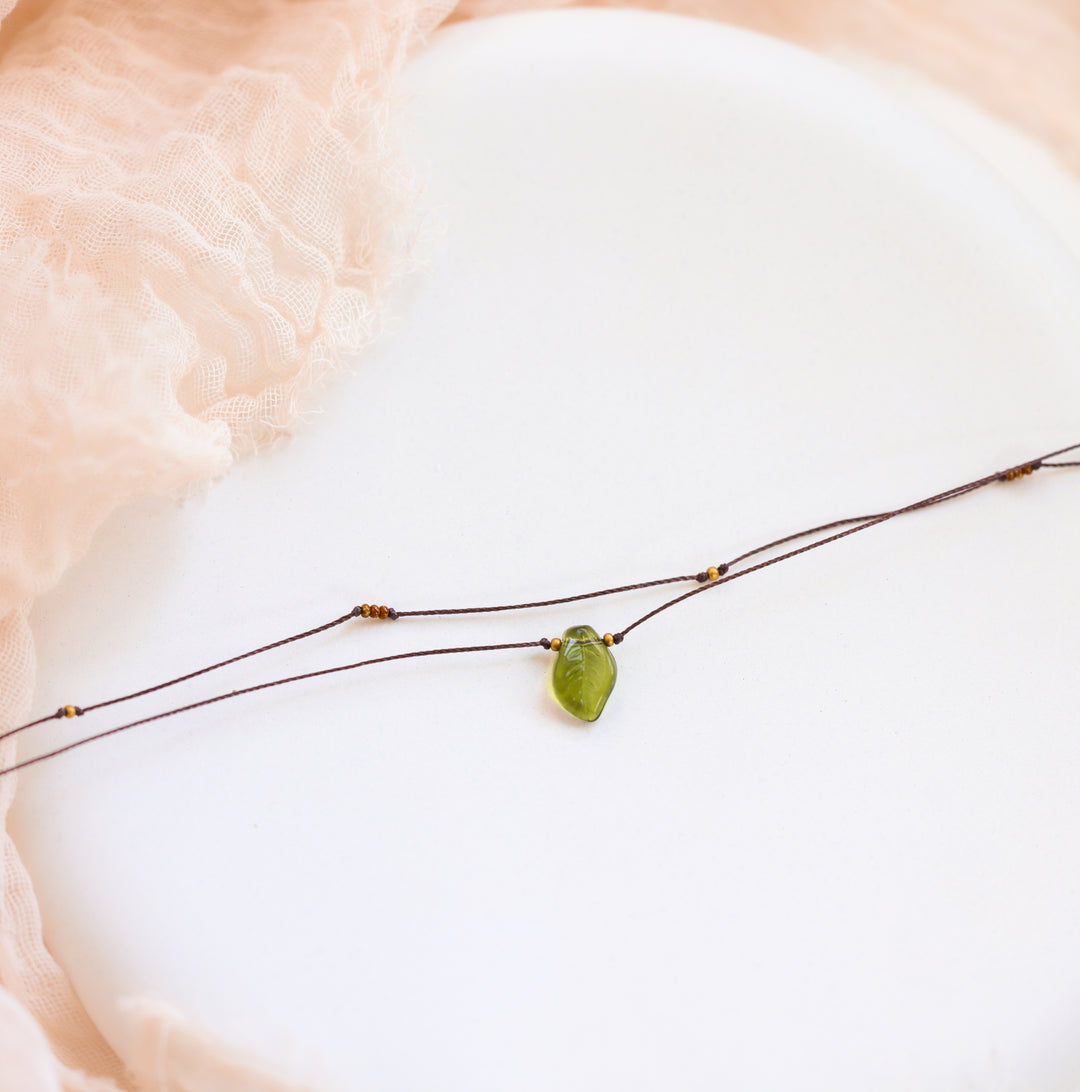 Hippie Leaf Layered Choker Necklace