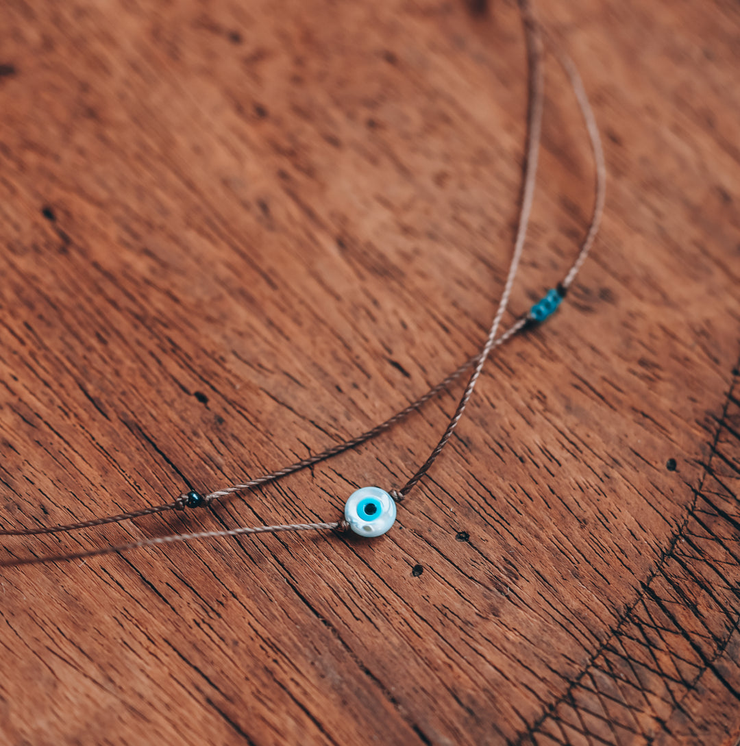 Dainty Turkish Evil Eye Choker Necklace