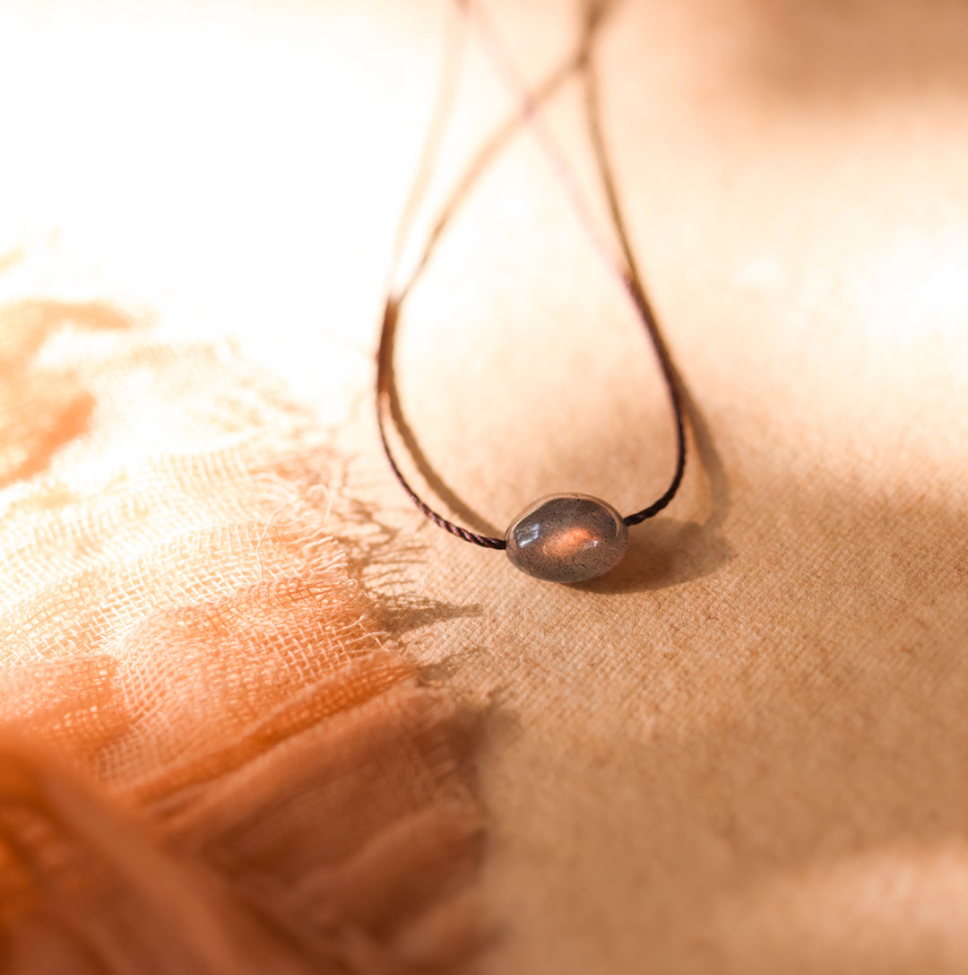 Tumbled Labradorite Choker Necklace