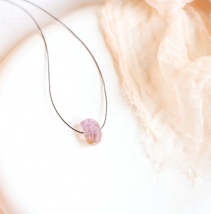 Chunky Ametrine Crystal Necklace