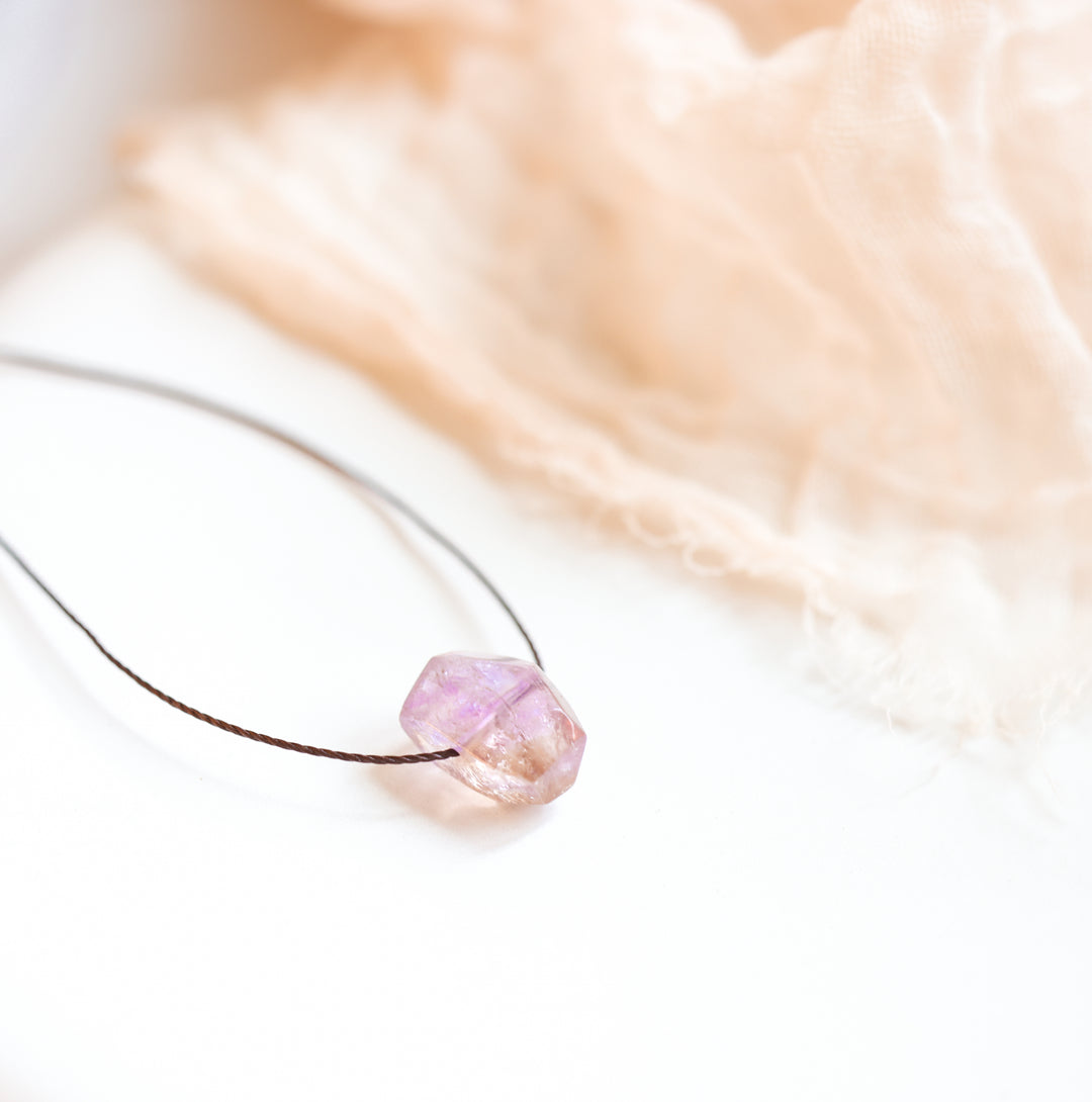 Chunky Ametrine Crystal Necklace