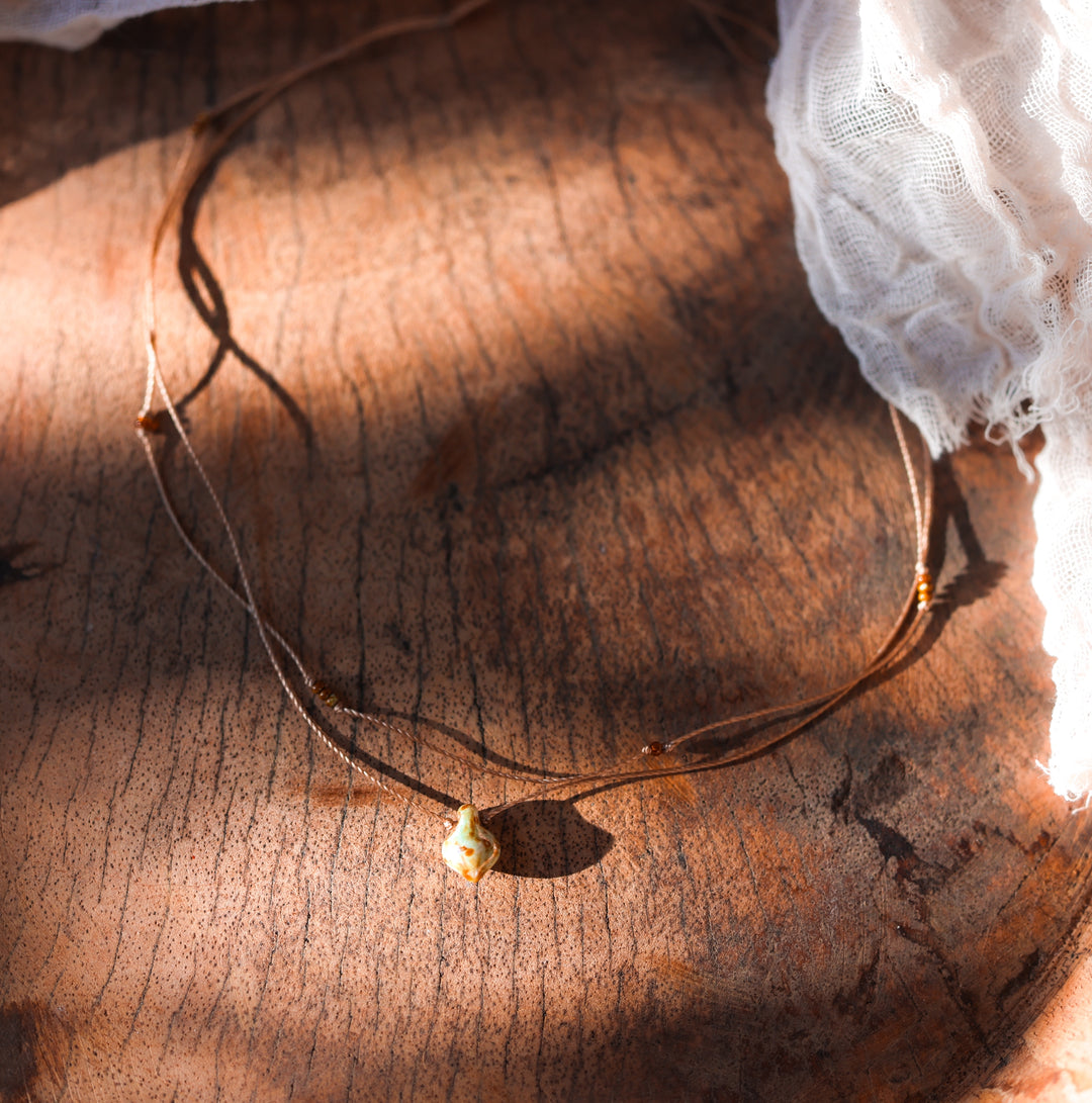 Dainty Earthy Dagger Necklace