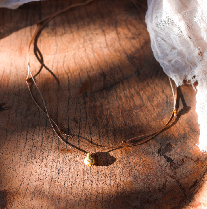 Dainty Earthy Dagger Necklace