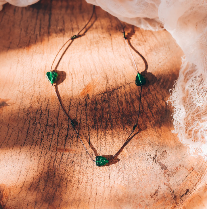 Forest Leaf Charm Necklace