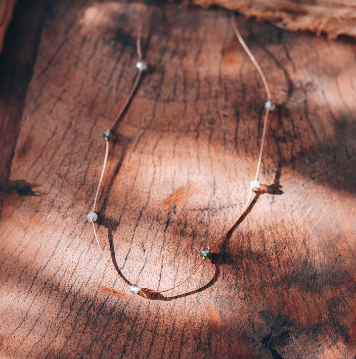 Green Phantom Quartz Choker Necklace