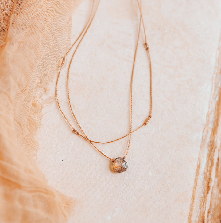 SABLE Rustic Teardrop Layered Choker Necklace