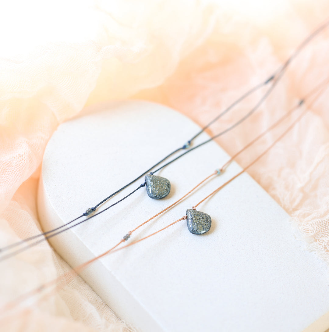 FALLEN Slate Edgy Drop Layered Choker Necklace