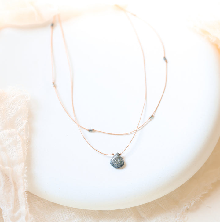 FALLEN Slate Edgy Drop Layered Choker Necklace