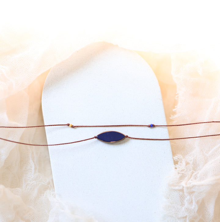 DAPHNE Blue Petal Layered Necklace
