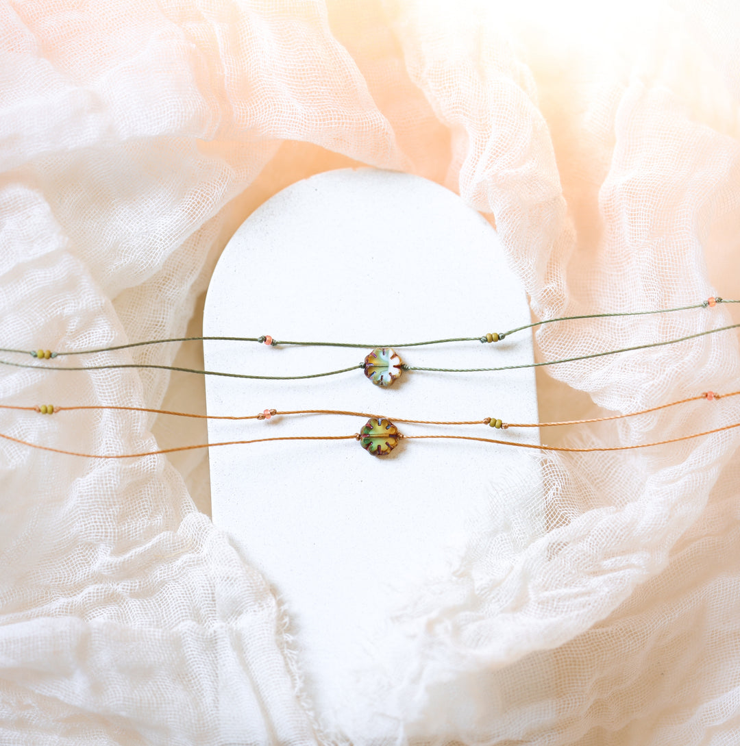 ASPEN Earthy Flower Layered Choker Necklace