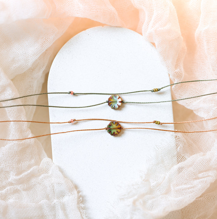 ASPEN Earthy Flower Layered Choker Necklace