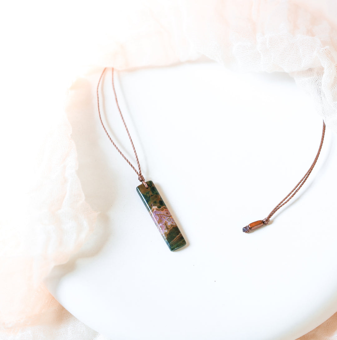 Ocean Jasper Pendant Necklace