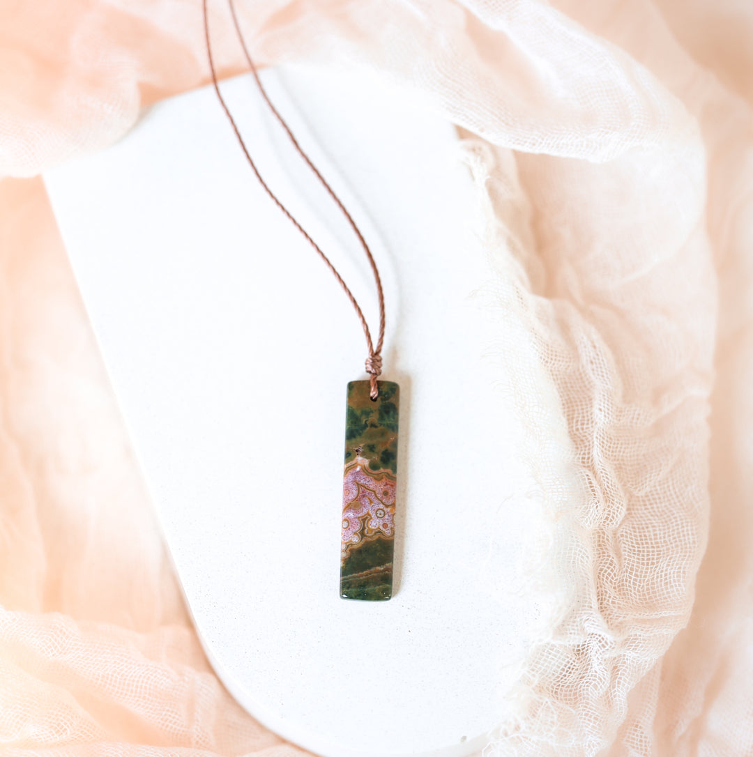 Ocean Jasper Pendant Necklace