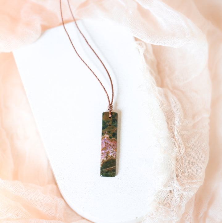Ocean Jasper Pendant Necklace