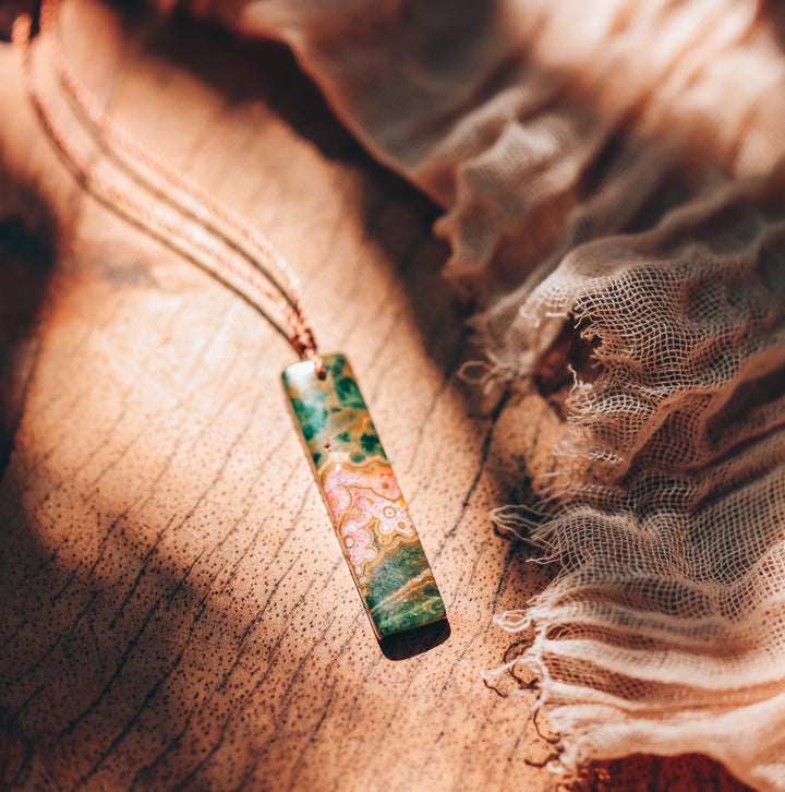 Ocean Jasper Pendant Necklace