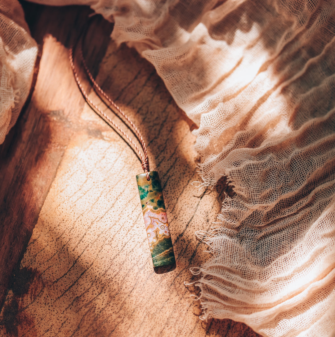 Ocean Jasper Pendant Necklace