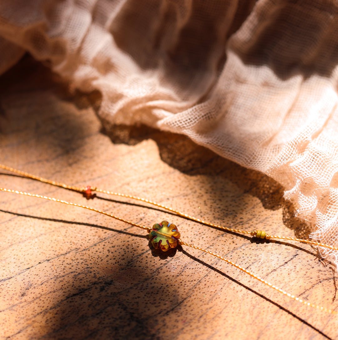 ASPEN Earthy Flower Layered Choker Necklace